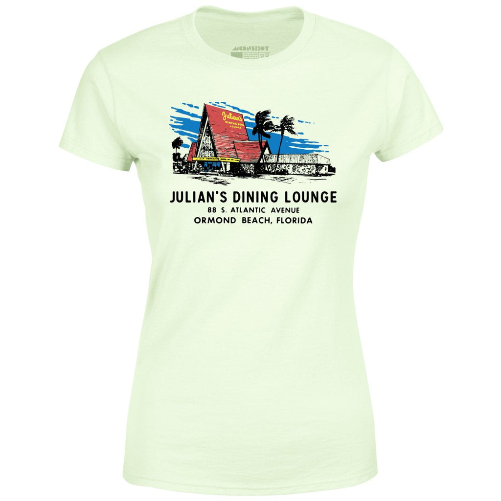 Julian's Dining Lounge - Ormond Beach, FL - Vintage Restaurant - Women's T-Shirt