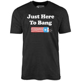 Just Here to Bang - Unisex T-Shirt
