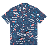 Just Here To Bang - Button Up Shirt