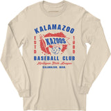 Kalamazoo Kazoos - Michigan - Vintage Defunct Baseball Teams - Long Sleeve T-Shirt