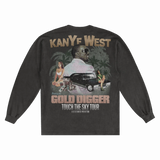 Kanye West Gold Digger Long Sleeved Tee Style002