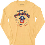 Keokuk Pirates - Iowa - Vintage Defunct Baseball Teams - Long Sleeve T-Shirt
