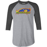 Kessel Run Galaga Mashup Parody - 3/4 Sleeve Raglan T-Shirt