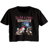 Killer Klowns Klowns In Space Womens Crop Tee