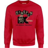 Kingpin Lanes - Los Angeles, CA - Vintage Bowling Alley - Unisex Sweatshirt