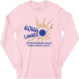 Kona Lanes v2 - Costa Mesa, CA - Vintage Bowling Alley - Long Sleeve T-Shirt