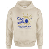 Kona Lanes v2 - Costa Mesa, CA - Vintage Bowling Alley - Unisex Hoodie