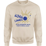 Kona Lanes v2 - Costa Mesa, CA - Vintage Bowling Alley - Unisex Sweatshirt