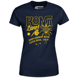 Kona Lanes v3 - Costa Mesa, CA - Vintage Bowling Alley - Women's T-Shirt