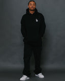 LA City Rose Black Hoodie
