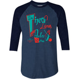 La Tijera Lanes - Los Angeles, CA - Vintage Bowling Alley - 3/4 Sleeve Raglan T-Shirt