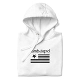 Lamb of God Black on White HD Embroidered Hoodie