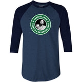 Lebowski - Careful, Man - There's a Beverage Here - 3/4 Sleeve Raglan T-Shirt