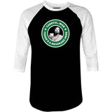 Lebowski - Careful, Man - There's a Beverage Here - 3/4 Sleeve Raglan T-Shirt