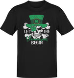 Premium Let The Shenanigans Begin Drunk Skull St. Patrick's Day Tee
