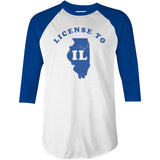 License to IL - 3/4 Sleeve Raglan T-Shirt