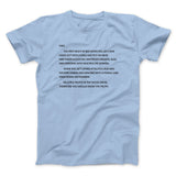 Letter To Sam Men/Unisex T-Shirt
