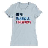 Beer, Barbecue, Fireworks Women's T-Shirt