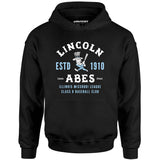 Lincoln Abes - Illinois - Vintage Defunct Baseball Teams - Unisex Hoodie