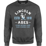 Lincoln Abes - Illinois - Vintage Defunct Baseball Teams - Unisex Sweatshirt