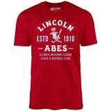 Lincoln Abes - Illinois - Vintage Defunct Baseball Teams - Unisex T-Shirt