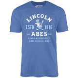 Lincoln Abes - Illinois - Vintage Defunct Baseball Teams - Unisex T-Shirt