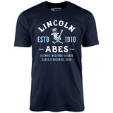 Lincoln Abes - Illinois - Vintage Defunct Baseball Teams - Unisex T-Shirt