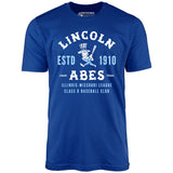 Lincoln Abes - Illinois - Vintage Defunct Baseball Teams - Unisex T-Shirt