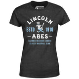 Lincoln Abes - Illinois - Vintage Defunct Baseball Teams - Women's T-Shirt