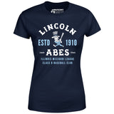 Lincoln Abes - Illinois - Vintage Defunct Baseball Teams - Women's T-Shirt