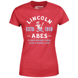 Lincoln Abes - Illinois - Vintage Defunct Baseball Teams - Women's T-Shirt