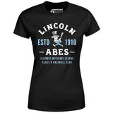 Lincoln Abes - Illinois - Vintage Defunct Baseball Teams - Women's T-Shirt