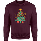 Lit AF Christmas Tree - Unisex Sweatshirt