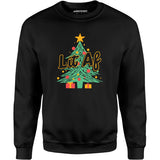 Lit AF Christmas Tree - Unisex Sweatshirt