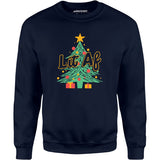 Lit AF Christmas Tree - Unisex Sweatshirt