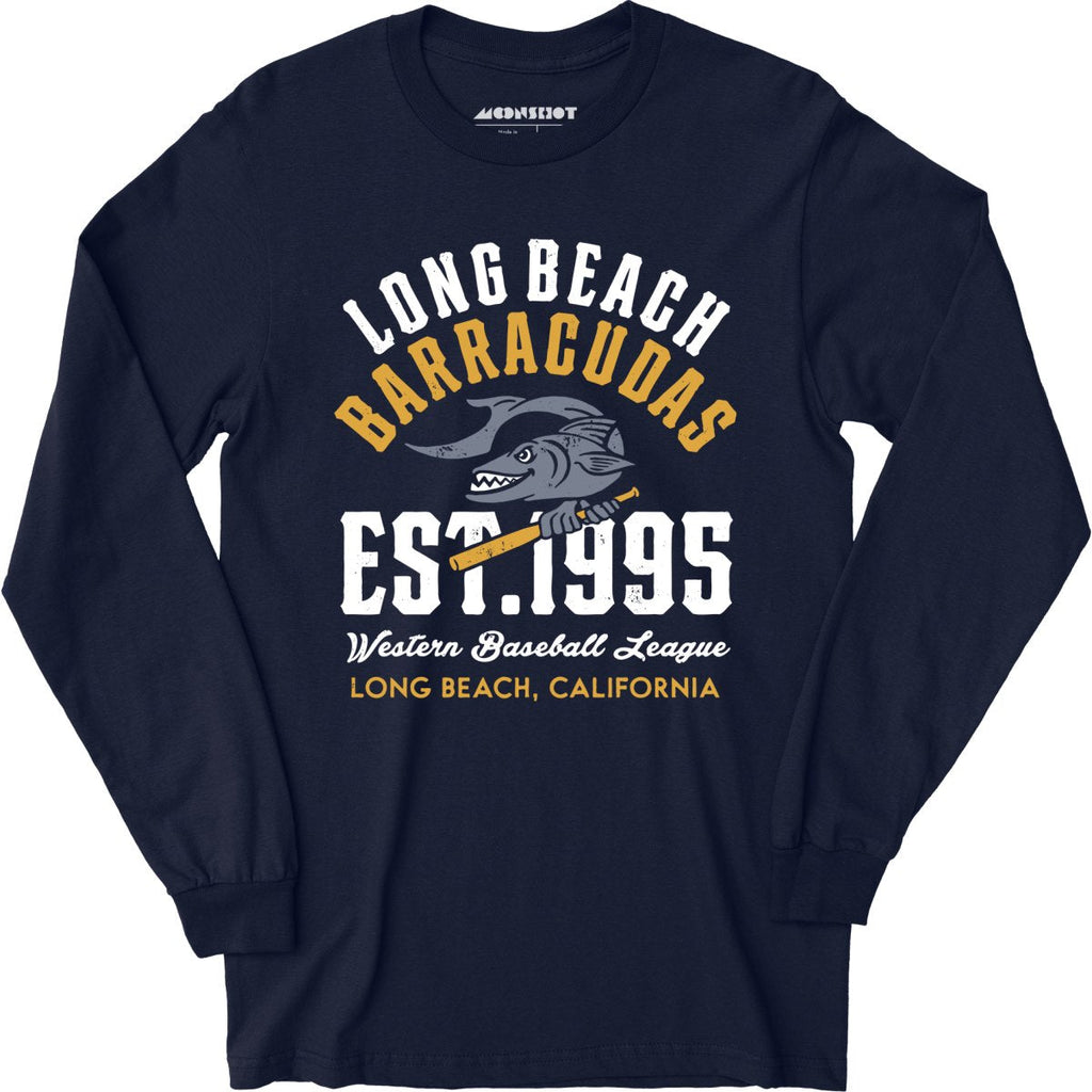 Long Beach Barracudas - California - Vintage Defunct Baseball Teams - Long Sleeve T-Shirt