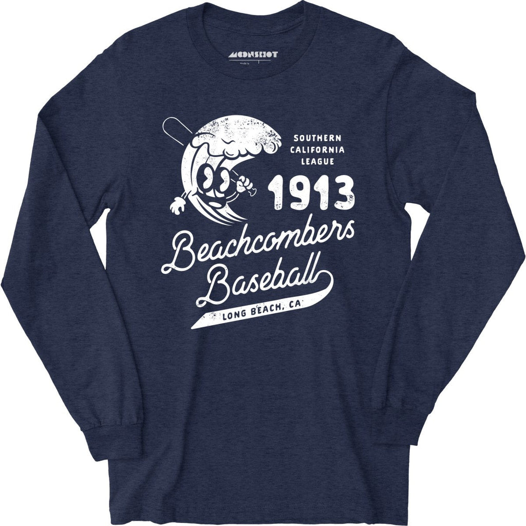 Long Beach Beachcombers - California - Vintage Defunct Baseball Teams - Long Sleeve T-Shirt