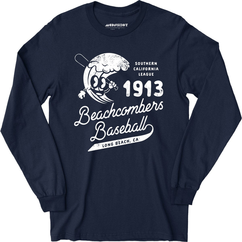 Long Beach Beachcombers - California - Vintage Defunct Baseball Teams - Long Sleeve T-Shirt