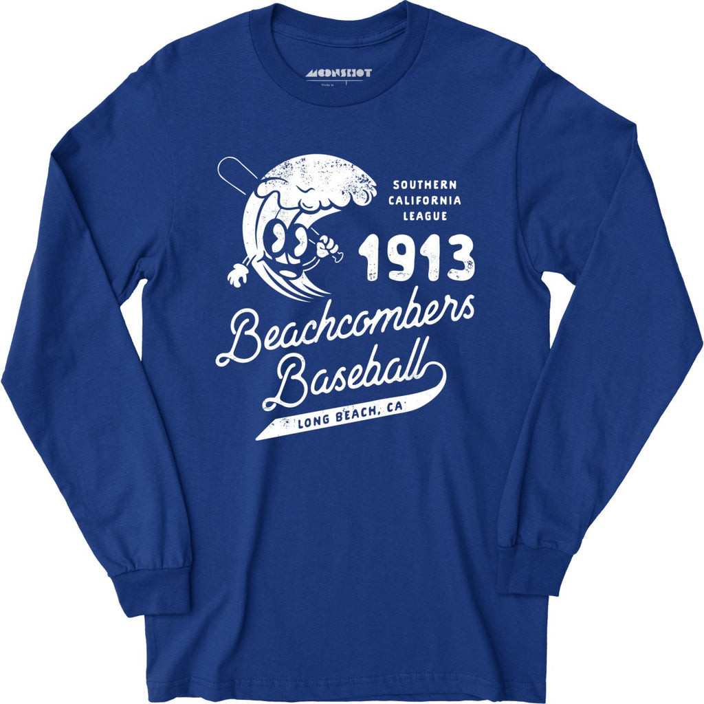 Long Beach Beachcombers - California - Vintage Defunct Baseball Teams - Long Sleeve T-Shirt