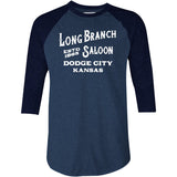 Long Branch Saloon Gunsmoke - 3/4 Sleeve Raglan T-Shirt