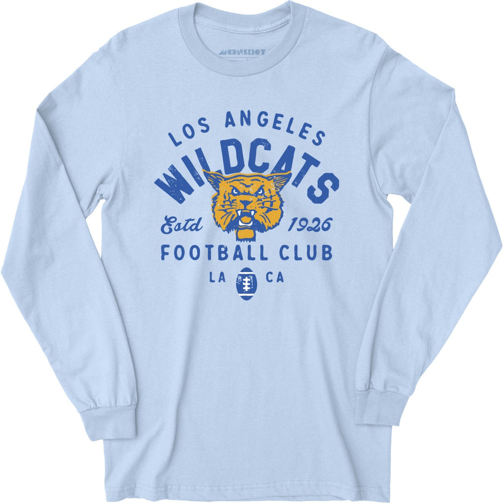 Los Angeles Wildcats - California - Vintage Defunct Football Teams - Long Sleeve T-Shirt