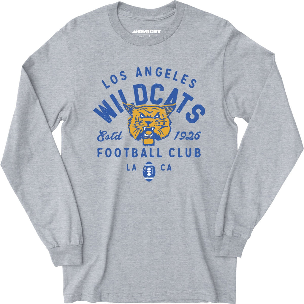Los Angeles Wildcats - California - Vintage Defunct Football Teams - Long Sleeve T-Shirt