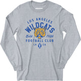Los Angeles Wildcats - California - Vintage Defunct Football Teams - Long Sleeve T-Shirt