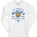 Los Angeles Wildcats - California - Vintage Defunct Football Teams - Long Sleeve T-Shirt