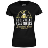 Louisville Coal Miners - Colorado - Vintage Defunct Baseball Teams - Women's T-Shirt