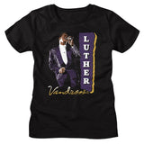 Luther Vandross - Purple Suit Womens T-Shirt