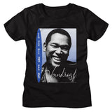Luther Vandross - Smiling Photo Womens T-Shirt