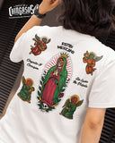 Luchadores Y  Virgen Mexicano Style Tee ( Fron & Back )