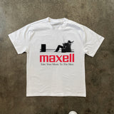 VINTAGE MAXELL HEAVYWEIGHT WHITE T-SHIRT