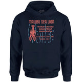 Malibu Sea Lion - Malibu, CA - Vintage Restaurant - Unisex Hoodie